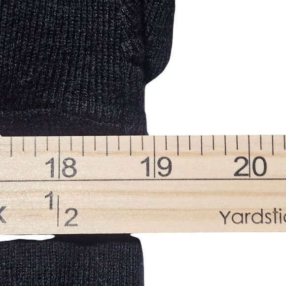 J. Jill Woman Black Wool Cardigan M Lagenlook Minimalist Quiet Luxury Capsule - Picture 10 of 14